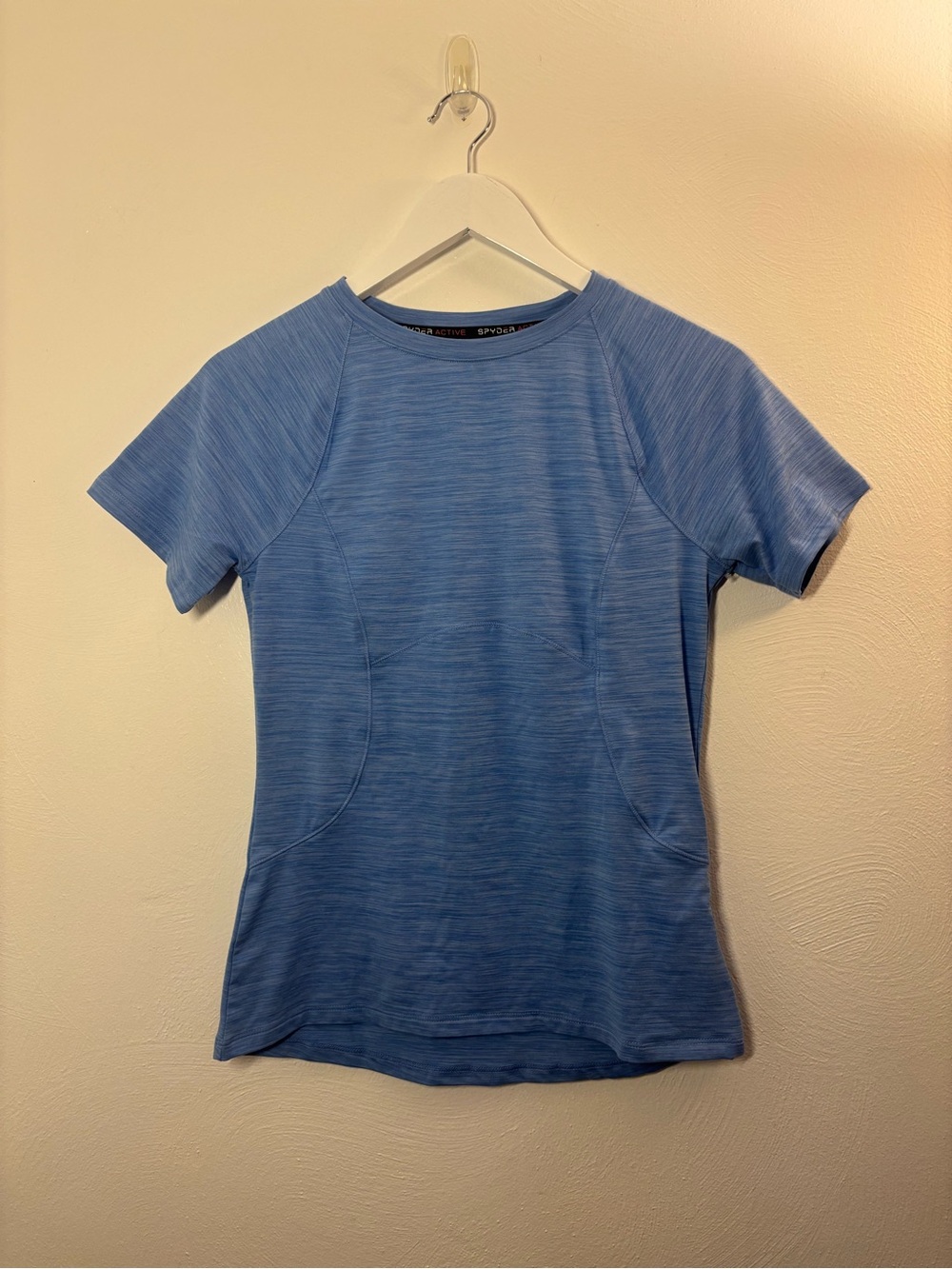 Spyder Active Light Blue Short Sleeve Tee Size Small